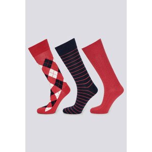 PONOŽKY GANT D1. ARGYLE SOCKS 3-PACK ružová 43/45