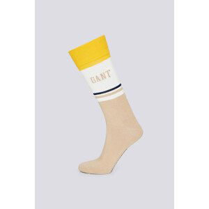 PONOŽKY GANT D1. LOGO SOCKS hnedá 40/42