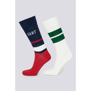 PONOŽKY GANT D1. SOCKS 2-PACK modrá 40/42