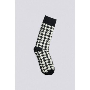 PONOŽKY GANT D1. HOUNDSTOOTH SOCKS čierna 40/42