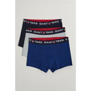 SPODNÁ BIELIZEŇ GANT BOY'S TRUNK 3-PACK modrá 134/140