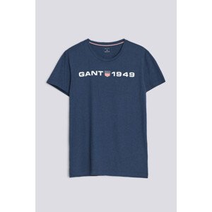 PYŽAMOVÉ TRIČKO GANT RETRO SHIELD C-NECK T-SHIRT modrá S