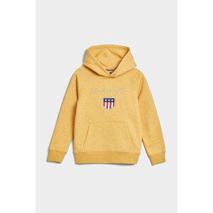 MIKINA GANT SHIELD HOODIE žltá 122/128