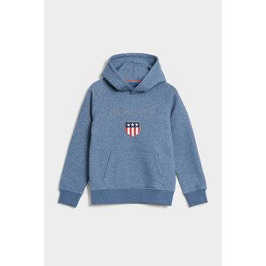 MIKINA GANT SHIELD HOODIE modrá 176