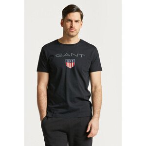 TRIČKO GANT SHIELD SS T-SHIRT čierna L