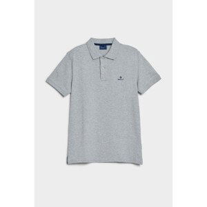 POLOKOŠEĽA GANT CONTRAST COLLAR PIQUE SS RUGGER šedá XXXL