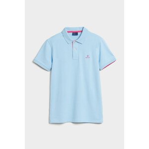 POLOKOŠEĽA GANT CONTRAST COLLAR PIQUE SS RUGGER modrá XXL