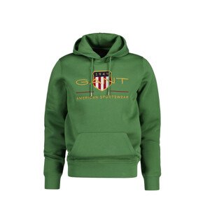 MIKINA GANT ARCHIVE SHIELD HOODIE zelená S