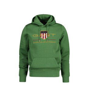 MIKINA GANT ARCHIVE SHIELD HOODIE zelená L