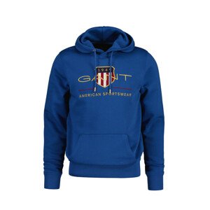 MIKINA GANT ARCHIVE SHIELD HOODIE modrá L