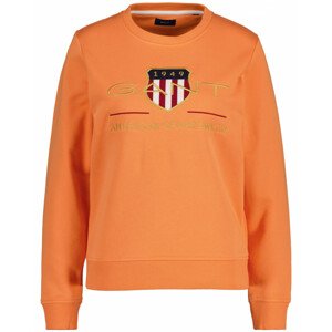 MIKINA GANT ARCHIVE SHIELD C-NECK SWEAT oranžová XS