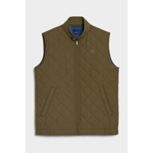 VESTA GANT D1. QUILTED WINDCHEATER VEST zelená M