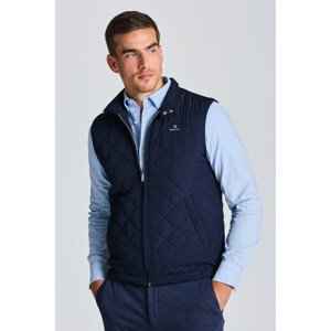 VESTA GANT D1. QUILTED WINDCHEATER VEST modrá L