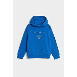 MIKINA GANT D2. CONTRAST SHIELD RELAXED HOODIE modrá 176