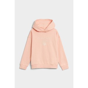 MIKINA GANT D2. CONTRAST SHIELD RELAXED HOODIE oranžová 146/152