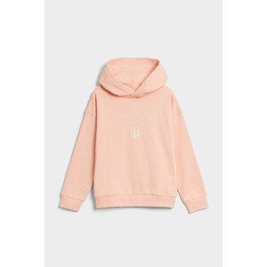 MIKINA GANT D2. CONTRAST SHIELD RELAXED HOODIE oranžová 158/164