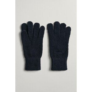 RUKAVICE GANT D1. SOFT MIX RIB KNITTED GLOVES modrá None