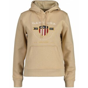 MIKINA GANT D1. BANNER SHIELD HOODIE hnedá L