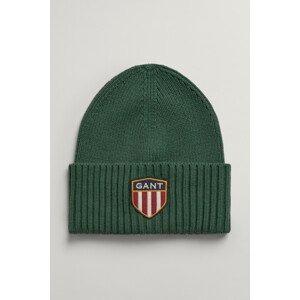 ČAPICA GANT D1. UNISEX. BANNER SHIELD BEANIE zelená None