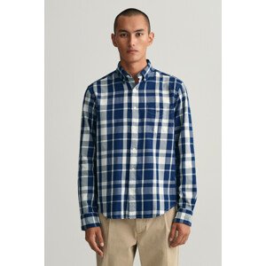 KOŠEĽA GANT REG UT INDIGO PLAID TWILL SHIRT modrá L