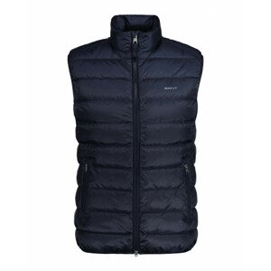 VESTA GANT LIGHT DOWN GILET modrá S