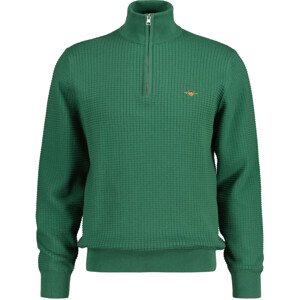 SVETER GANT D2. COTTON TEXTURE HALFZIP zelená M