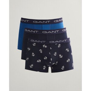 SPODNÁ BIELIZEŇ GANT ANCHOR PRINT TRUNK 3-PACK modrá M