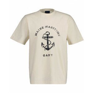 TRIČKO GANT D2. MARITIME T-SHIRT biela L