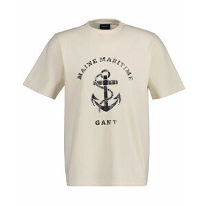 TRIČKO GANT D2. MARITIME T-SHIRT biela XL