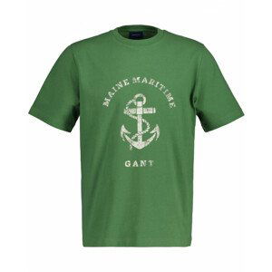 TRIČKO GANT D2. MARITIME T-SHIRT zelená L