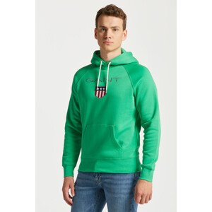 MIKINA GANT SHIELD HOODIE zelená M