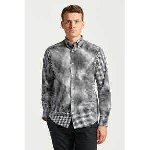 KOŠEĽA GANT REG BROADCLOTH GINGHAM BD čierna S