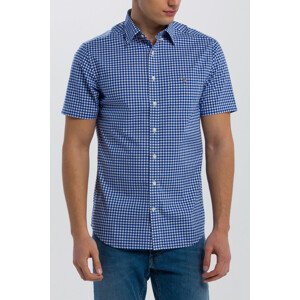 KOŠEĽA GANT REG BROADCLOTH GINGHAM SS BD modrá S