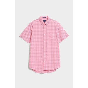 KOŠEĽA GANT REG BROADCLOTH GINGHAM SS BD ružová S