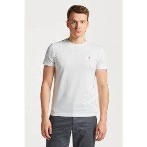 TRIČKO GANT SLIM PIQUE SS T-SHIRT biela M