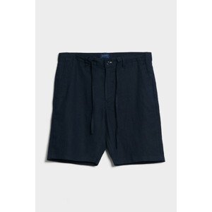 ŠORTKY GANT RELAXED LINEN DS SHORTS modrá L