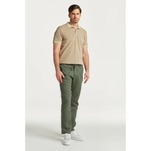 NOHAVICE GANT RELAXED LINEN DS PANTS zelená XXL