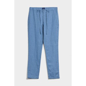 NOHAVICE GANT RELAXED LINEN DS PANTS modrá S