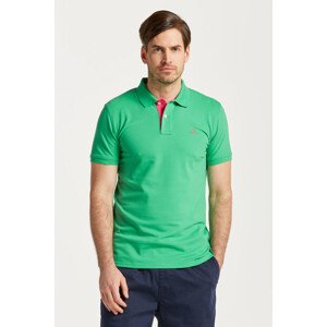 POLOKOŠEĽA GANT CONTRAST COLLAR PIQUE SS RUGGER zelená M