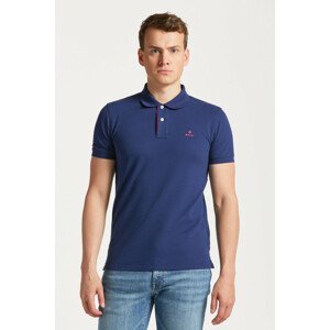 POLOKOŠEĽA GANT CONTRAST COLLAR PIQUE SS RUGGER modrá M