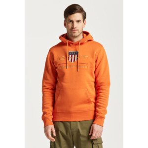 MIKINA GANT ARCHIVE SHIELD HOODIE oranžová 4XL