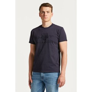 TRIČKO GANT REG TONAL SHIELD SS T-SHIRT modrá XS