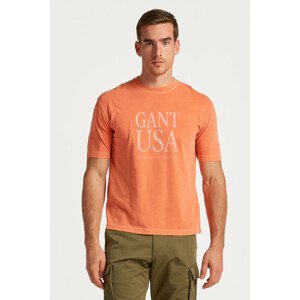 TRIČKO GANT SUNFADED GANT USA T-SHIRT oranžová L