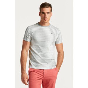 TRIČKO GANT STRIPED T-SHIRT šedá M