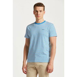 TRIČKO GANT STRIPED T-SHIRT modrá XL