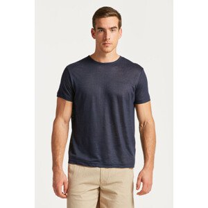 TRIČKO GANT LINEN REGULAR T-SHIRT modrá L