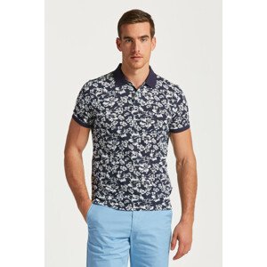 POLOKOŠEĽA GANT FLORAL PRINT SS PIQUE modrá M