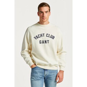 MIKINA GANT YACHT C-NECK RAGLAN biela S