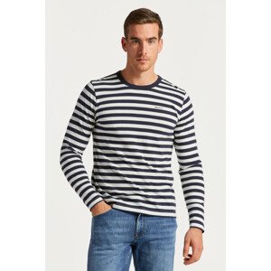 TRIČKO GANT STRIPED LS modrá S