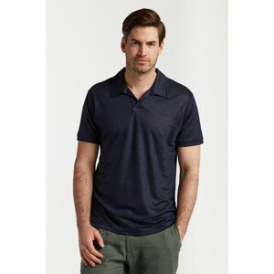 POLOKOŠEĽA GANT LINEN SOLID SS POLO modrá L